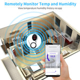 Top Tuya Smart WIFI Hygrometer Thermometer With External Temperature Humidity Detector,USB Charge or Rechargable Battery