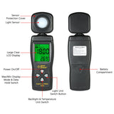 AS803 Smart Digital Light Meter Luminosity Checker Light Meter 1-200000 Lux Tools Photometer Spectrometer Actinometer