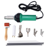 1600W Hot Air Welding Machine Kit Plastics Heat-Welders Tools Set with Welding Speed Nozzle &amp; Roller Rod