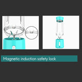 Portable Blender, Smoothie Juicer Cup - Six Blades, 500Ml Fruit Mixing Machine USB Rechargeable Batteries Juicer
