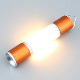 USB Charging Aluminum Alloy LED Portable Telescopic Flashlight Multifunctional Household Camping Tent Emergency Light