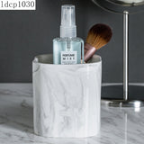 Ceramic Bathroom Decoration Accessories Toiletries Nordic Marble Pattern Soap Dish/lotion Bottle/toothbrush Holder/mouthwash Cup