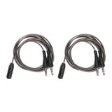 2pcs Headphone Splitter 3.5mm Female to Dual Male HiFi Stereo Mic Earphone Y Cable for PC Laptop for Lenovo Thinkpad T4000