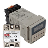 DH48S-S Programmable Timer 0.1s-990h Repeat Cycle SPDT Time Switch Relay time relay cycle control with Socket Base DH48S 40% off