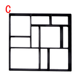 Mould Garden Floor Road Concrete Mould Jardin Green Tool Molds Concrete Step Pavement Paver Moldes De Plastico Para Yeso