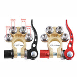 2pcs Battery Terminal Connectors Quick Release Disconnect Car Battery Cable Terminal Clamps with Hex Wrench Positive Negative