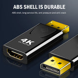 Displayport DP To HDMI-compatible Converter Sets Household Computer Accessories For Monitor Projector 4K Video Audio Adapter