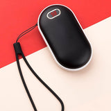 Hand Warmer Cobblestone Digital Display Hand Warmer Large Capacity Mobile Power Creative Digital Display USB