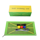 Golf Swing Mat Portable Mini Practice Hitting Aid Indoor/Outdoor Golf Swing Training Pad w 3 Pcs Pu Ball Golf Training Mat