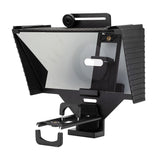 TC3 Teleprompter for Tablet Smartphone DSLR Camera Portable Teleprompter with Remote Control Lens Adapter Rings