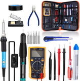 Soldering Iron Kit, 60W 220V/110V Welding Tool Adjustable Temperature Electric Soldering Iron Set Welding Solder Station