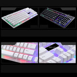 G20 USB Wired Mechanical Keyboard Colorful Backlight Gaming Keyboard RGB for PC Computer Gamer Waterproof Desktop 104 Keys EDUP