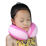 Children Neck Pillow Contrast Color Splicing Travel Sleeping U-shaped Pillows Comfortable Baby's Car Safety Seat Pillow