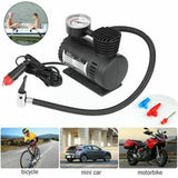 12v Mini Car Auto Air Compressor Tire Inflator Tool Universal Pump Air Car 300psi Compressor Black Portable Inflator Tool R