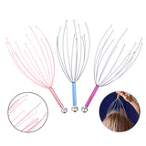 Head Relax Massager Head Hair Held Scalp Neck Equipment Stress Release Relax Massager Physician Steel Ball Massager