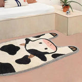 Cartoon Cute Cow Bedroom Carpet Children's Room Bedside Carpet Soft Plush Carpet