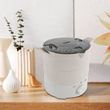 Foldable Electric Frying Pan Kettle Heated Food Container Heated Lunch Box Cooker Portable Multifunctional Thermal Cooker US Plu
