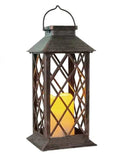 NB-4 Solar Lantern Hanging Lanterns Waterproof LED Flickering Flameless Candle Mission Outdoor Garden Decor Auto Sensing Lights