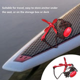 Folding Anchor Carbon Steel Marine Rope Float Ball Umbrella Shape Kit For Kayak Canoe Yacht Fishing Boat Accessories Marine