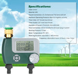 Digital Hose Faucet Timer Outdoor Battery Operated Automatic Watering Sprinkler System Irrigation Controller with 2 Outlet