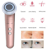 Vibration Face Lift Devices Skin Rejuvenation Mouisture Facial Massager Red Blue Light Therapy Anti Aging Wrinkle Eye Care Tools