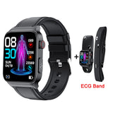Smart Watch E500 Blood Glucose ECG High End Health Monitoring Blood Pressure Body Temperature Smartwatch Men Fitness Tracker