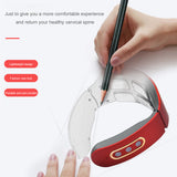 Smart Electric Neck and Shoulder Pulse Massager 4 Heads Kneading Wireless Heat Cervical Vertebra Body Relax Pain Relief Machine