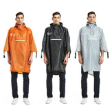 Waterproof Rain Poncho with Hood and Arms for Camping Hiking 3 in 1 Multifunctional Lightweight Reusable Raincoat for Adults