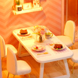 CUTEBEE DIY Dollhouse Wooden doll Houses Miniature Doll House Furniture Kit Casa Music Led Toys for Children Birthday Gift