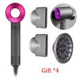 220V Leafless Professional Hair Dryer 1600W High Speed Hairdryer Temeperature Control Salon Dryer Wind Negative Ionic Blow Dryer