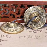 1 Pair Yoga Cymbal Bell Cymbals Brass Chimes Tibetan Tingsha Meditation Handcrafted Cymbal Bell Yoga Accessories Instrument