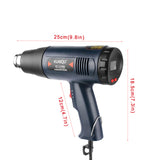 Digital LED Electric Hot Air Gun 1800W With 7PCS Tips stepless Adjustable Temperature-controlled Thermal blower heat gun Newest