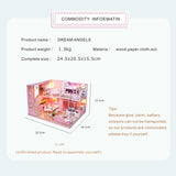 CUTEBEE DIY Dollhouse Wooden doll Houses Miniature Doll House Furniture Kit Casa Music Led Toys for Children Birthday Gift