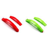 WEST BIKING 2 Set Telescopic Bicycle Fenders with Taillight Quick Release MTB Mudguards Cycling Parts,Green & Red