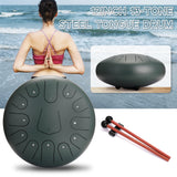 Handpan drum 12 Inch 13 Tone Steel Tongue Drum Hand Pan Drum With Drum Bag &amp; A Pair Of Mallets for Yoga Meditation Percussion