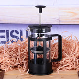 French Press Coffee &amp; Tea Maker 12Oz, Thickened Borosilicate Glass Coffee Press Rust-Free And Dishwasher Safe