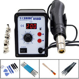 Saike 858D 220V Hot Air Gun 700W LED Digital Display SMD Rework BGA Soldering Station Heat Gun Welding Repair Equipment Station