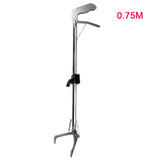 Stainless Steel Durable Self Locking Snake Tong Professional Tool Reptile Grabber Outside Protective Wide Jaw Foldable Catcher