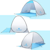 Automatic Instant Pop-up Beach Tent Camping Tent  Anti UV Sun Shelter Cabana for Camping Fishing Hiking Picnic