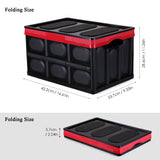 Multifunctional Storage Box Folding Crate Collapsible Containing Box Stackable Storage Bin Foldable Plastic Box Laundry Basket