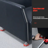13Pcs Set Mover Moving Tool Adjustable Height Furniture Moving Set Roller Slider With Lifting Lever & Extension Roller robust