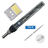 75W high-power quick-heat T12 soldering iron digital display soldering iron supports DC12V-24V use T12 soldering iron tip