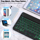 RGB Bluetooth Keyboard And Mouse Set Russian Spainish Wireless Keyboard Mouse Combo Rechargeable RGB Mouse For ipad Laptop
