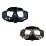 Yon Sub 2 Pcs Professional Diving Mask Snorkel Anti-Fog Goggles Glasses Set Eye Protector  Blue &amp; Camouflage