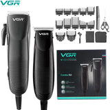 Combo kit Corded hair clipper men powerful hair trimmer beard electric hair cutting machine home haircut 220-240V