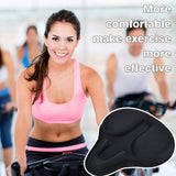 Exercise Universal Extra Soft Bike Seat Cover Non Slip Wide Foam Accessories Indoor Outdoor Bicycle Saddle Comfortable Cycling