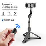 Bluetooth Handheld Gimbal For Smart Phone Camera Single Axis whit Remote Control Video Shooting Stabilizer Telescopic Tripod