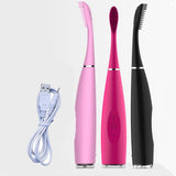 USB Rechargeable Silicone Sonic Toothbrush Electric Oral Care Dental Teeth Whitening Waterproof Deep Cleaning Tooth Brush 20#814