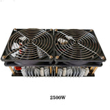 1800W 2500W ZVS Induction Heater Induction Heating PCB Board Heating Machine Melted Metal + Coil+ Crucible+Pump+Power Supply