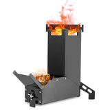 Portable Stainless Steel Stove Cooking Picnic Stove  Foldable Wood Burning Stove Outdoor Camping Survival Camping Outdoor Tools